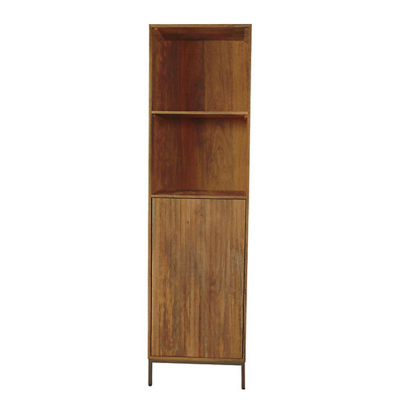Colonne salon bois 1 porte rainurée CORTINA