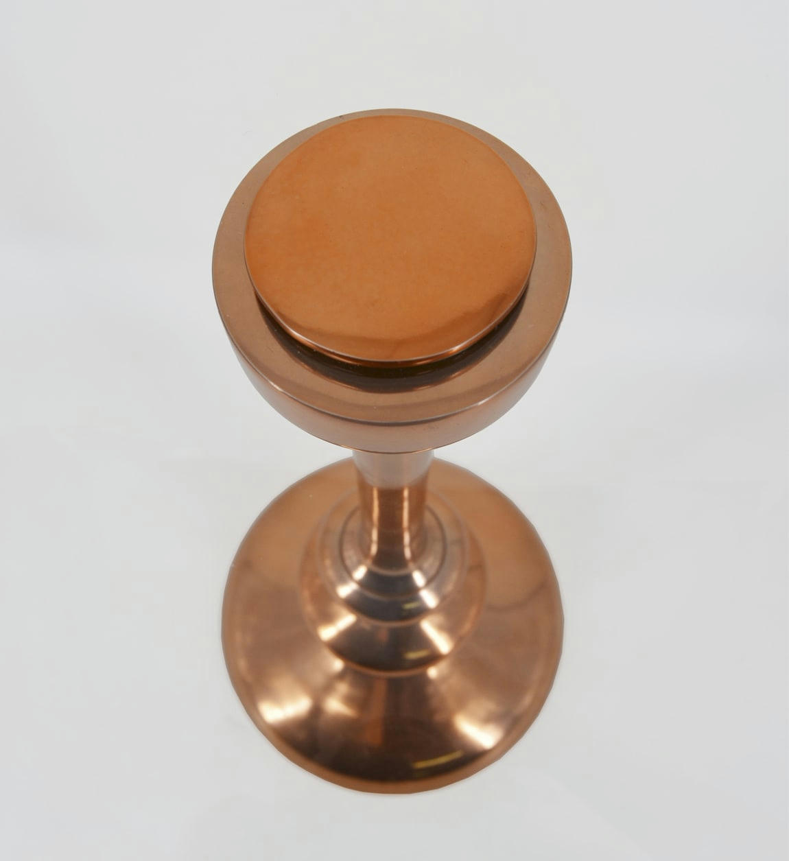 - Table d'appoint en aluminium et verre Ø50