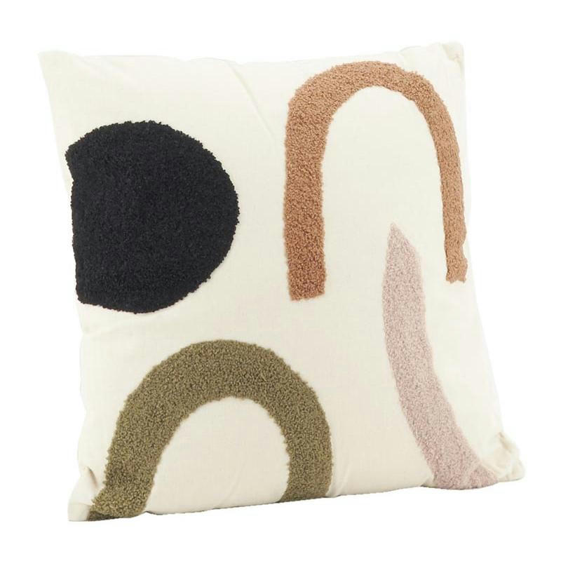 - Coussin en coton abstrait