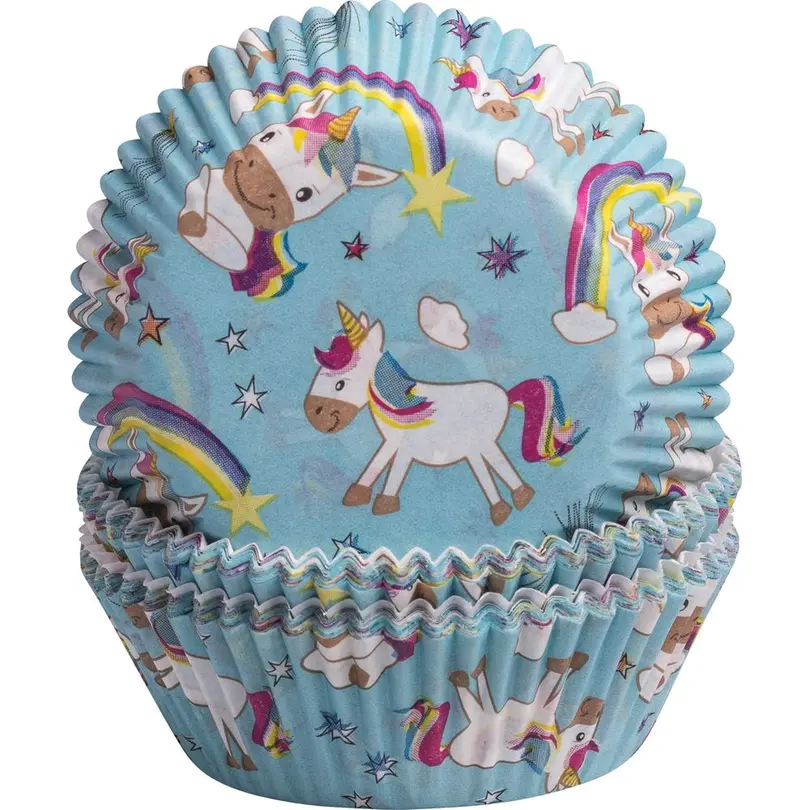 Papierförmchen 60-teilig Einhorn