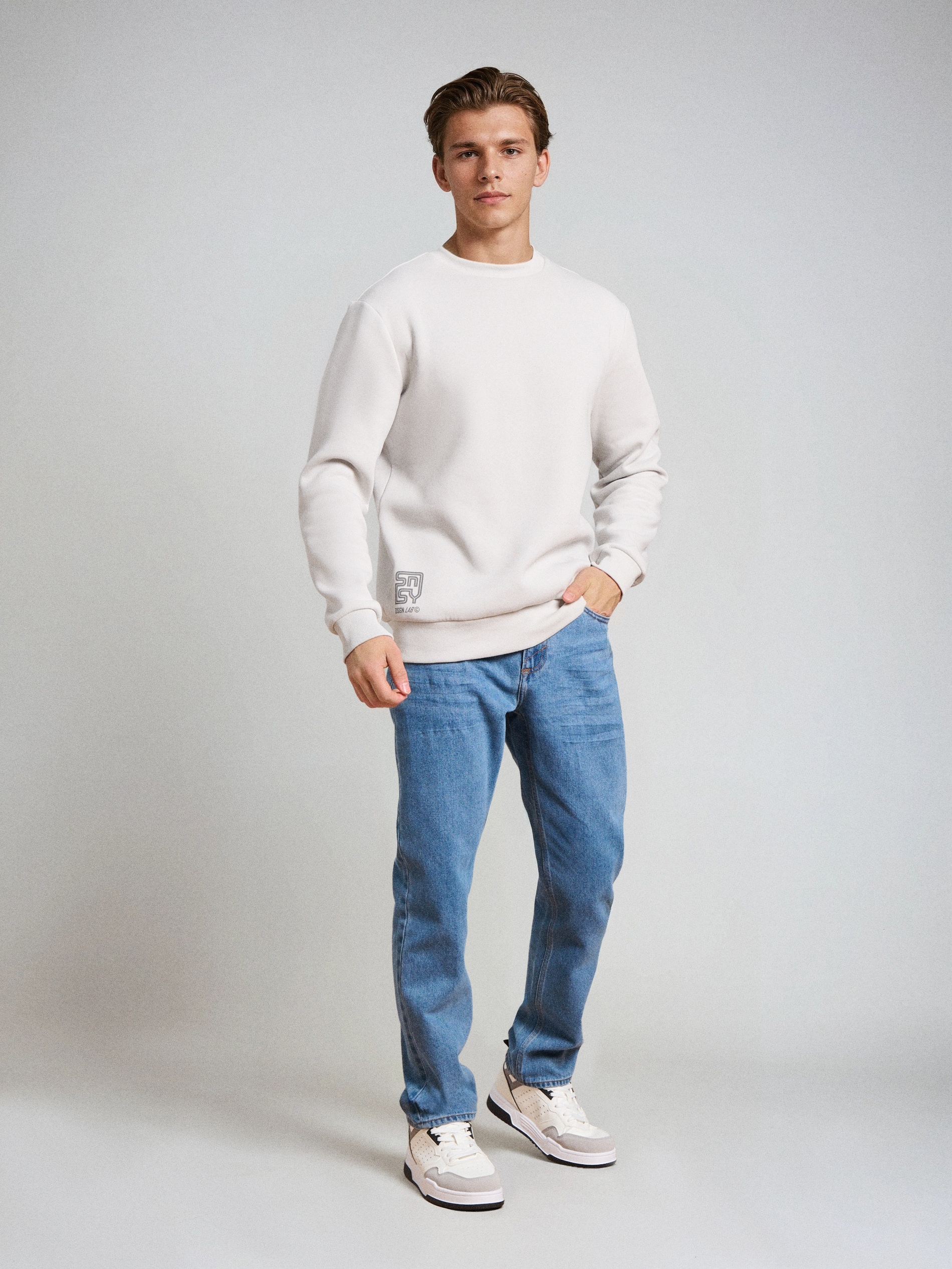 Bluza crewneck z napisem