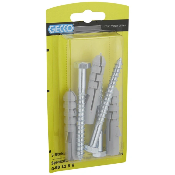 Spreizdübel, G-SD, Nylon, 3 Stück, 12 mm