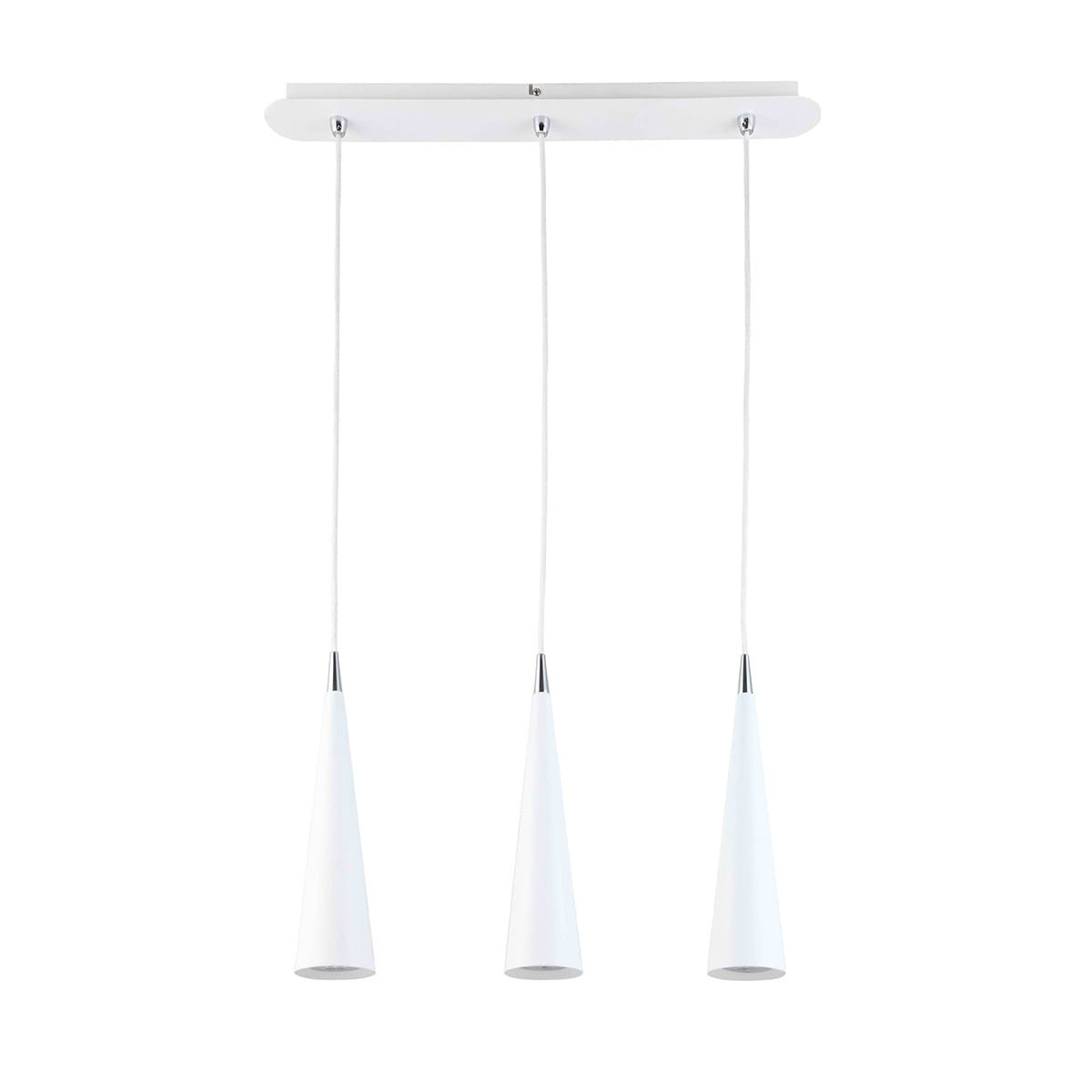 Lampa wisząca biała Pietro 3xGU10x50W wym: 110x57x8 cm Italux