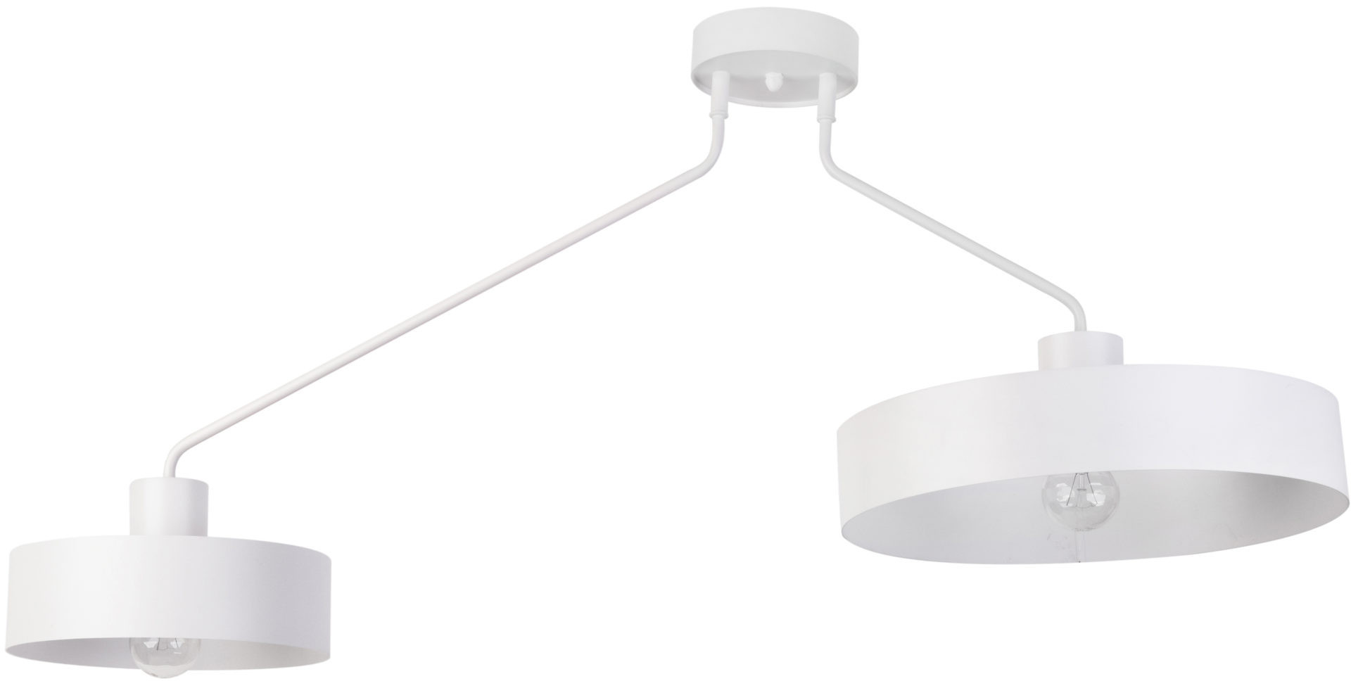 Lampa wisząca biała Jumbo 2xE27x15W wym: 54x104x35 cm Sigma Lighting