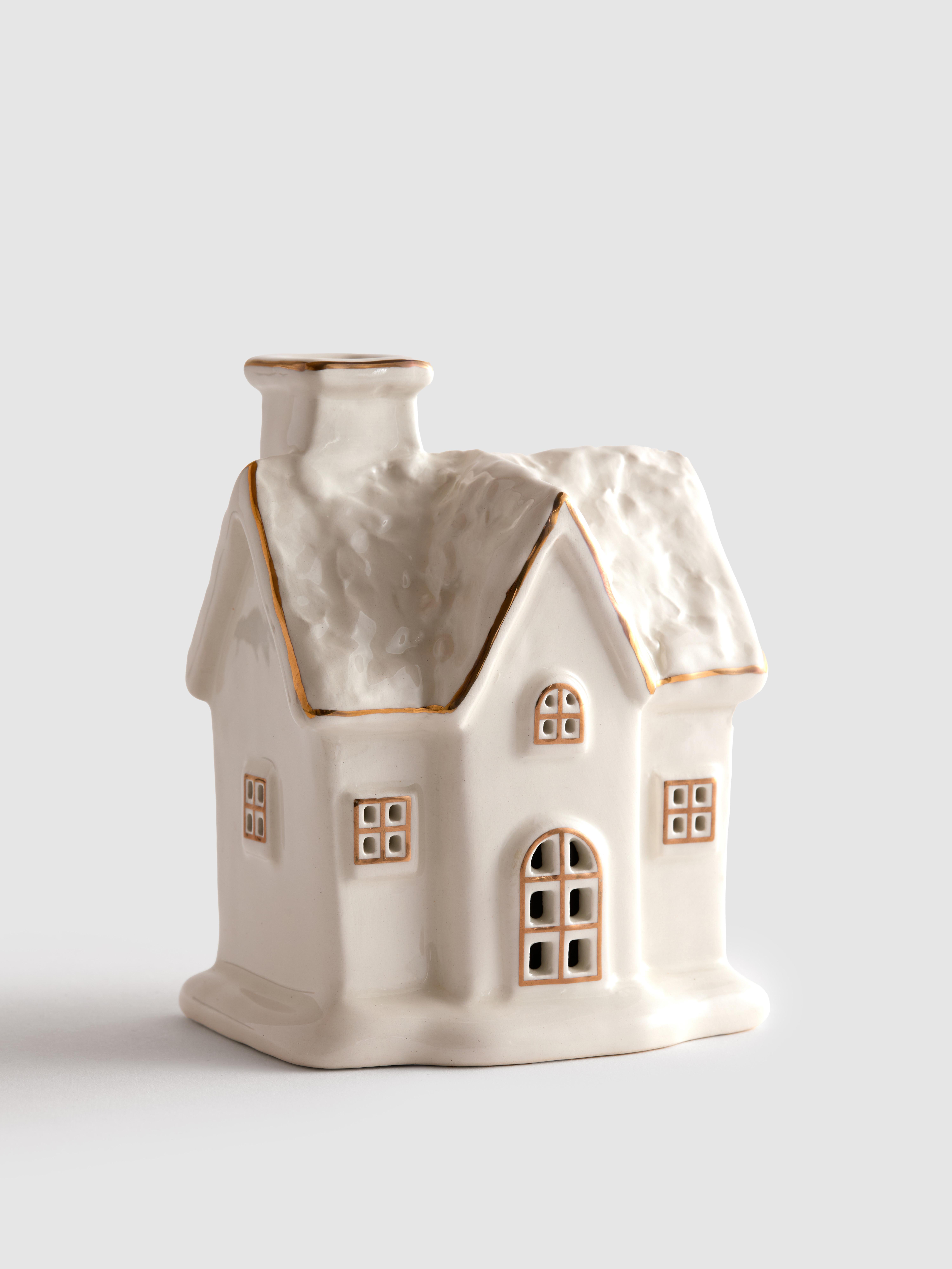 Small LED Christmas House Ornament