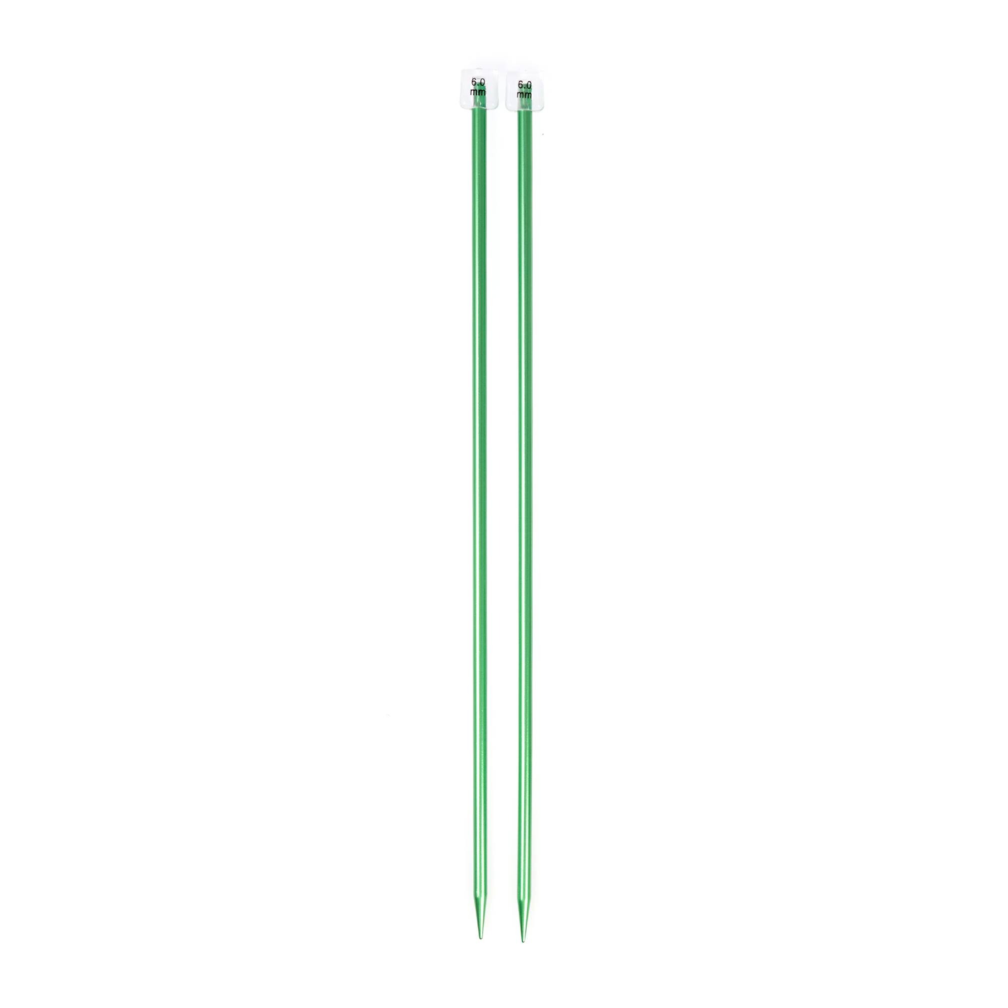 Knitcraft Green Knitting Needles 6mm