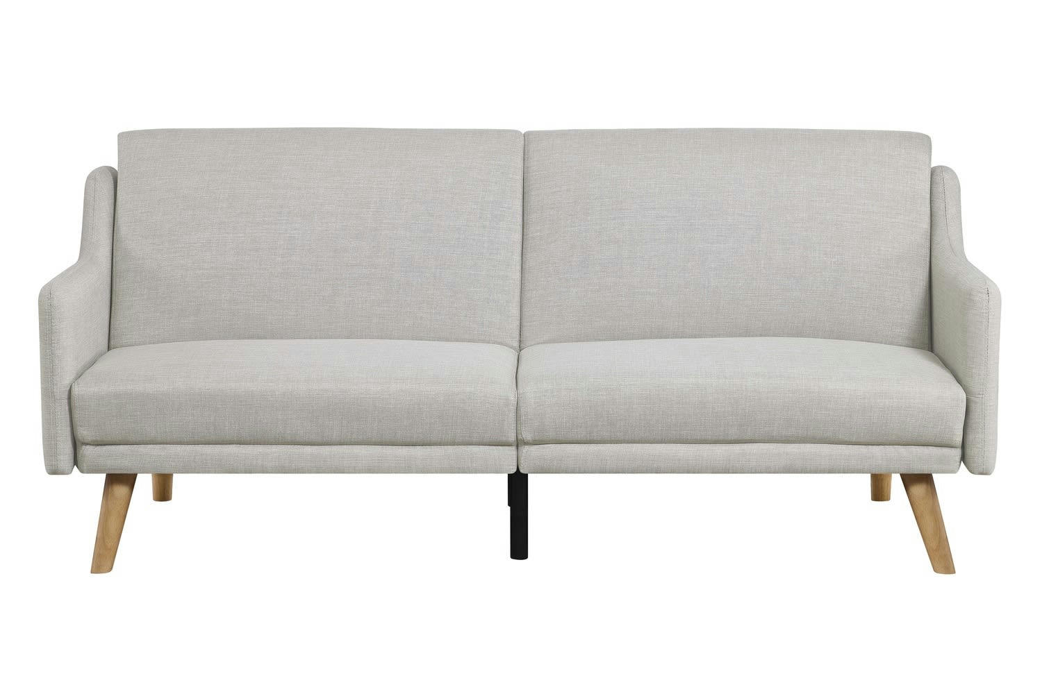 ESTER - Canapé scandinave convertible 3 places en tissu gris clair