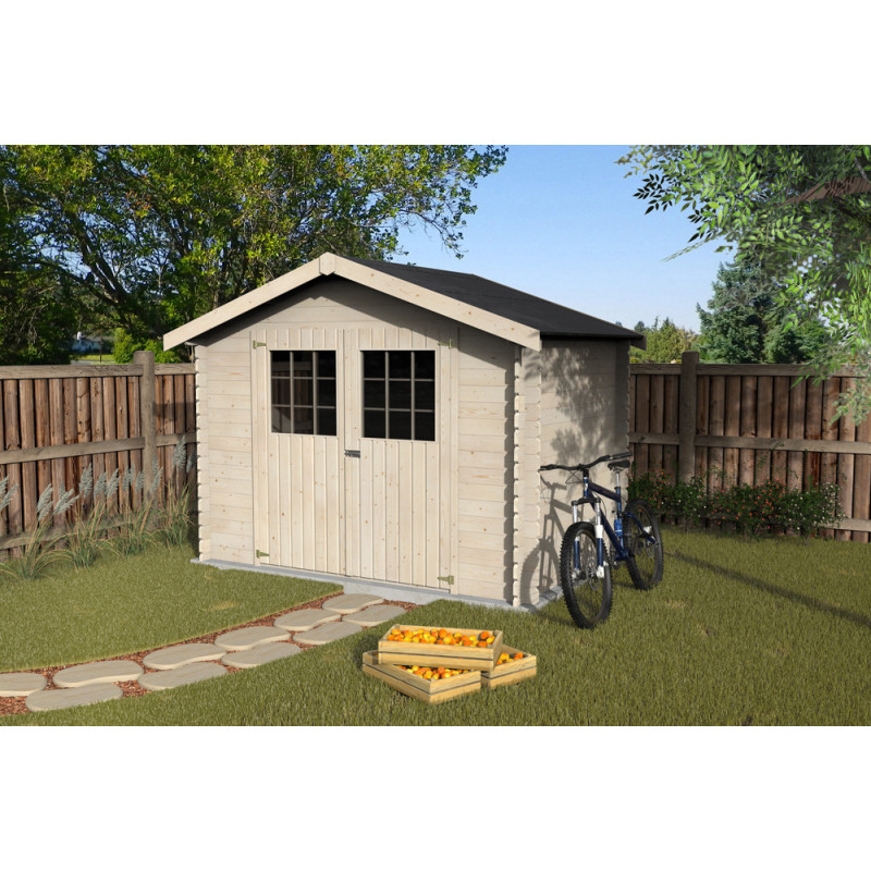 Abri de jardin en bois Flodova 28 mm 3,17 x 2,13 m DÉCOR ET JARDIN