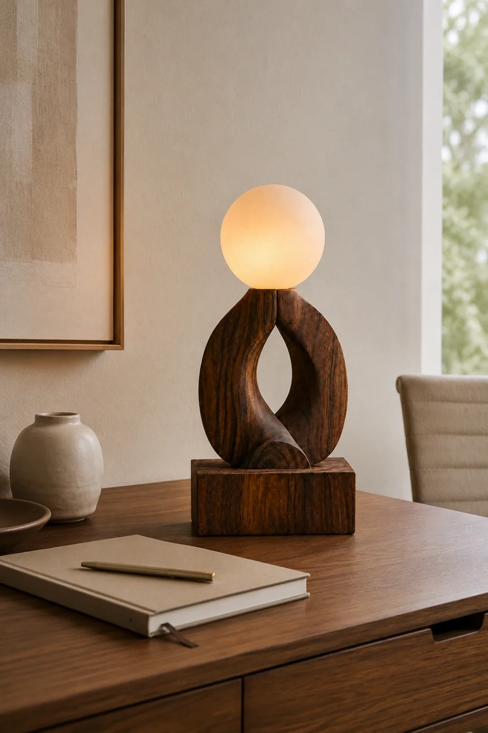 Wooden Art Lamp #WL128