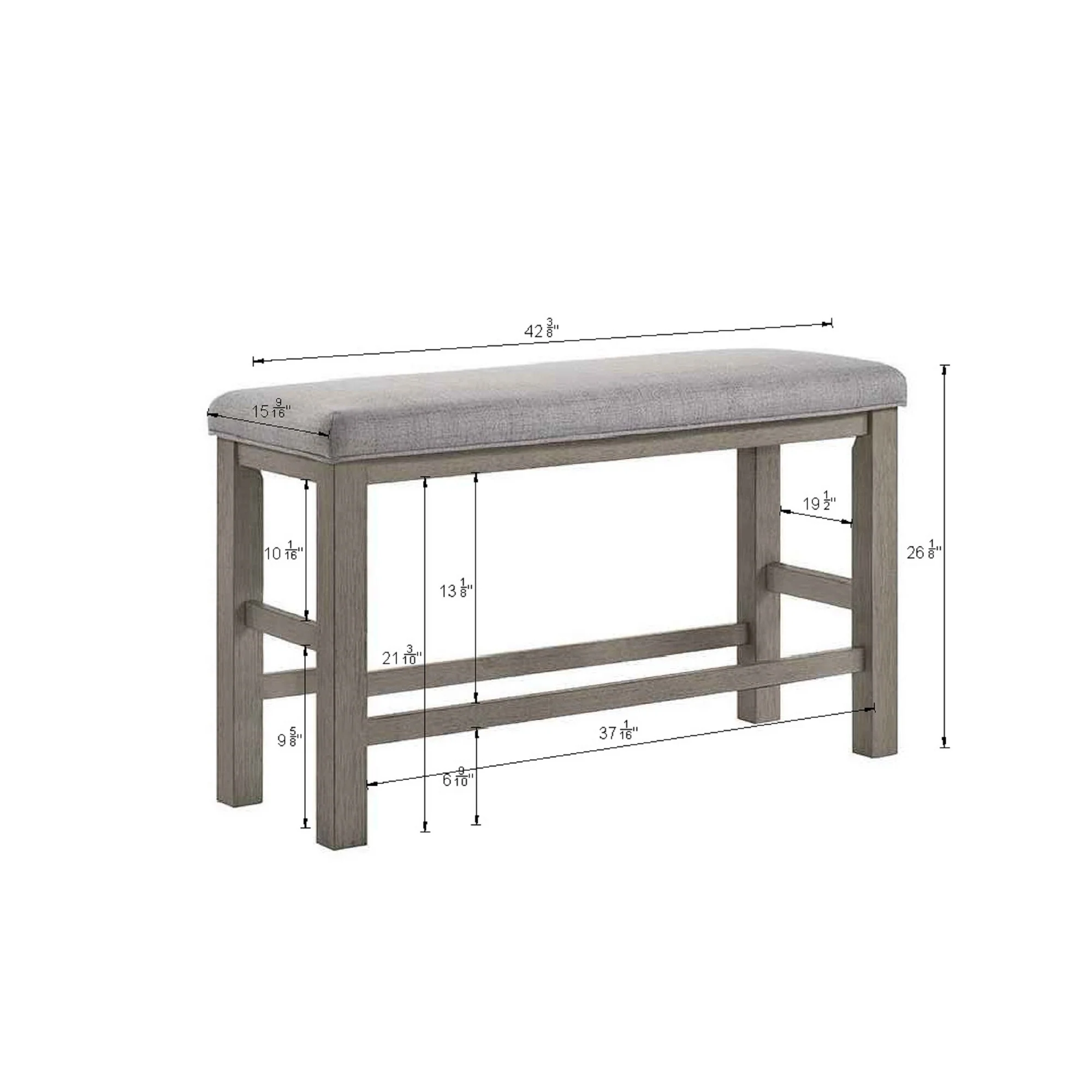 Counter-height Bench Dining Room