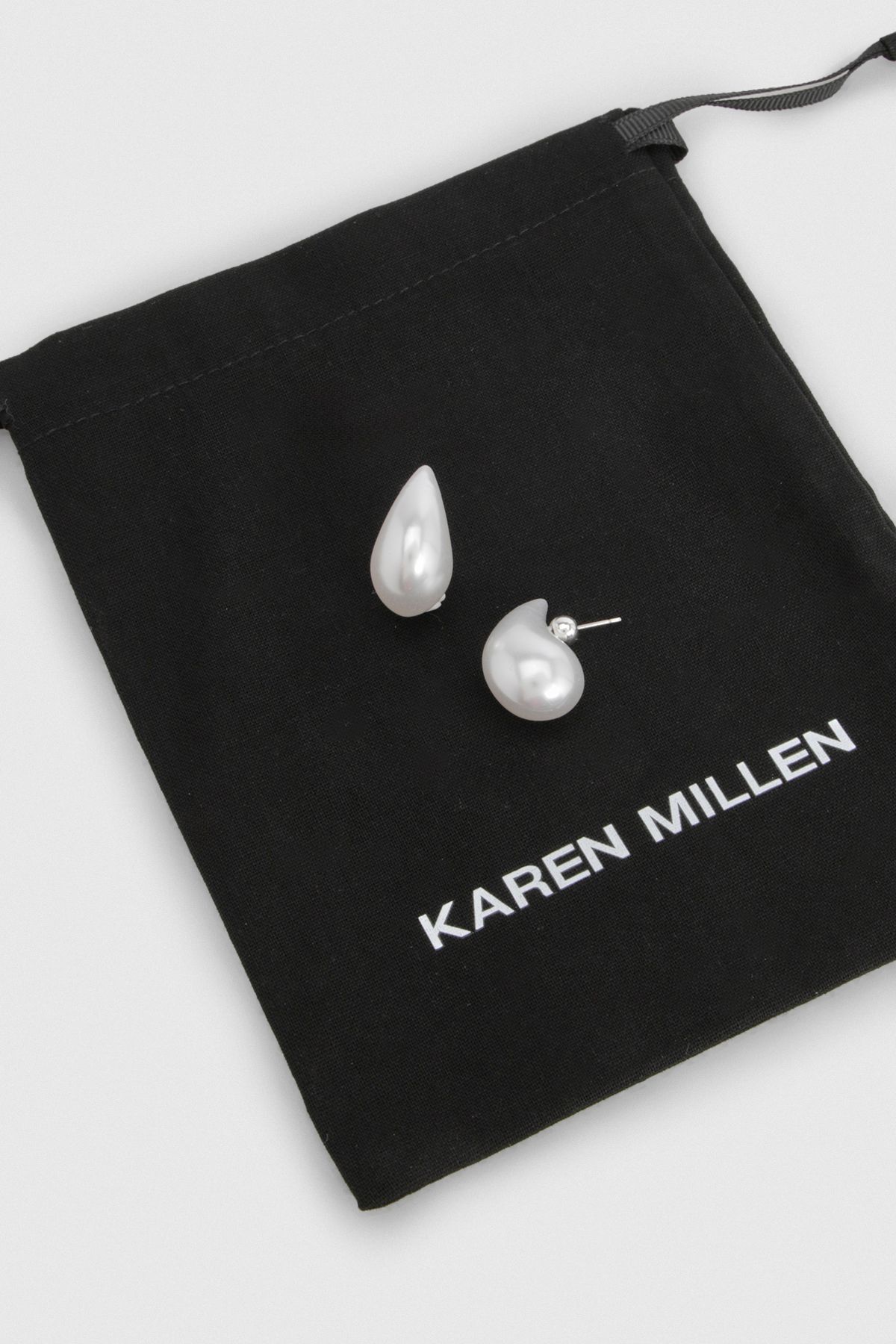KarenMillen Pearl Teardrop Earrings