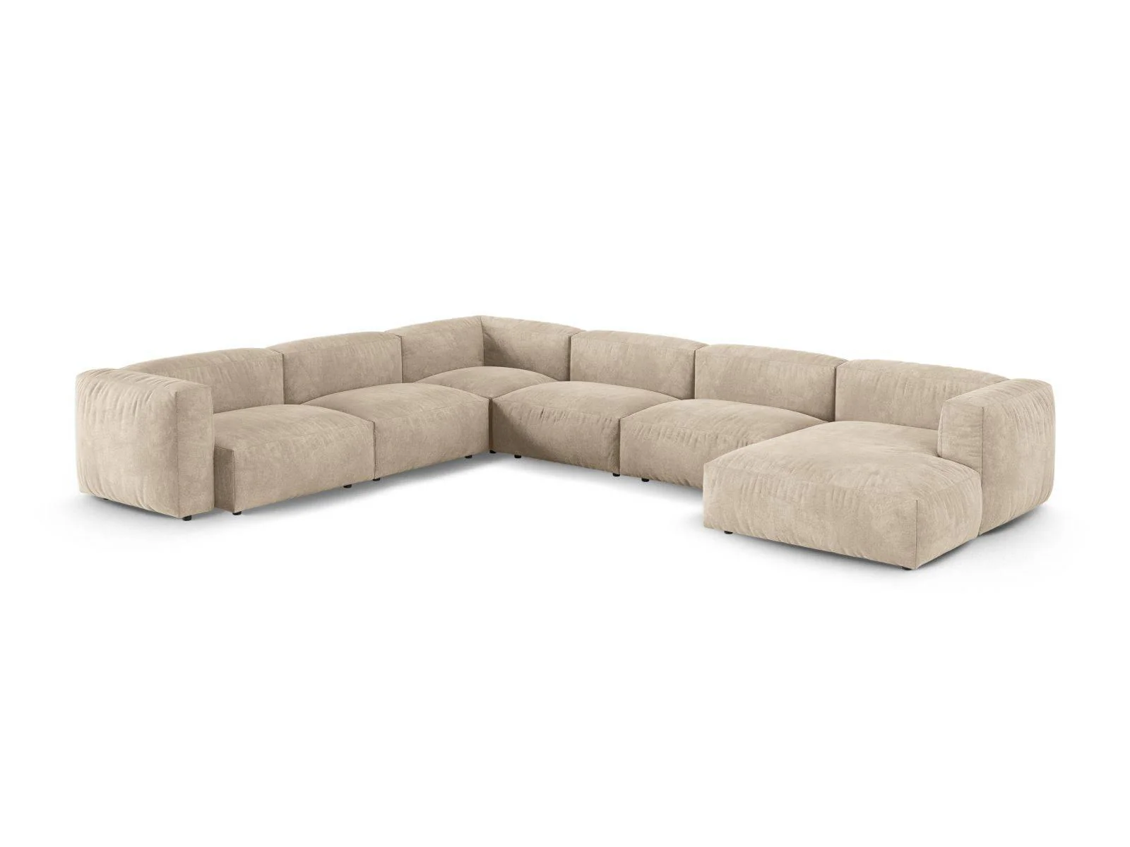Modulaire hoekbank Martina links velvet