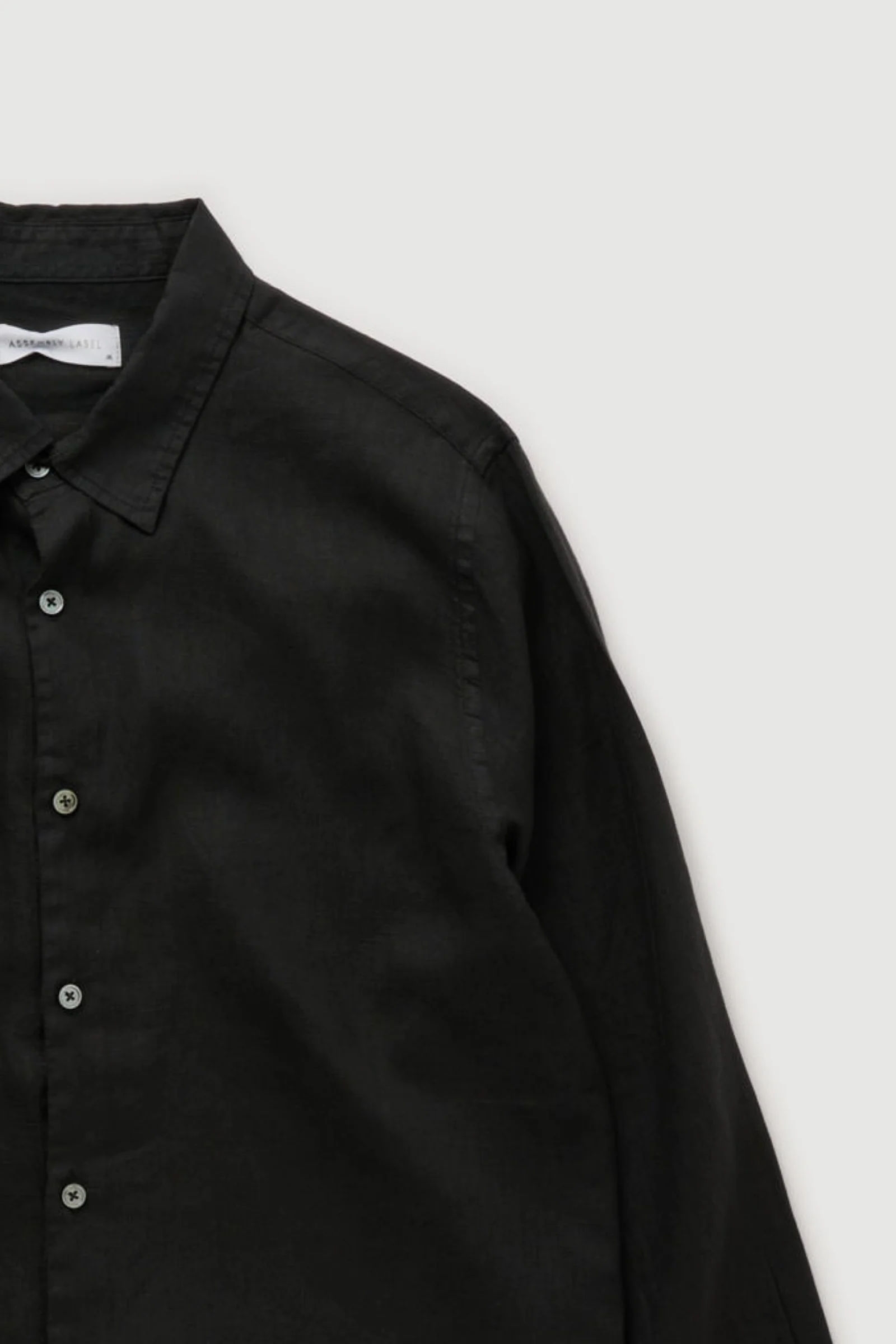 Re-Worn Mens Linen Long Sleeve Shirt