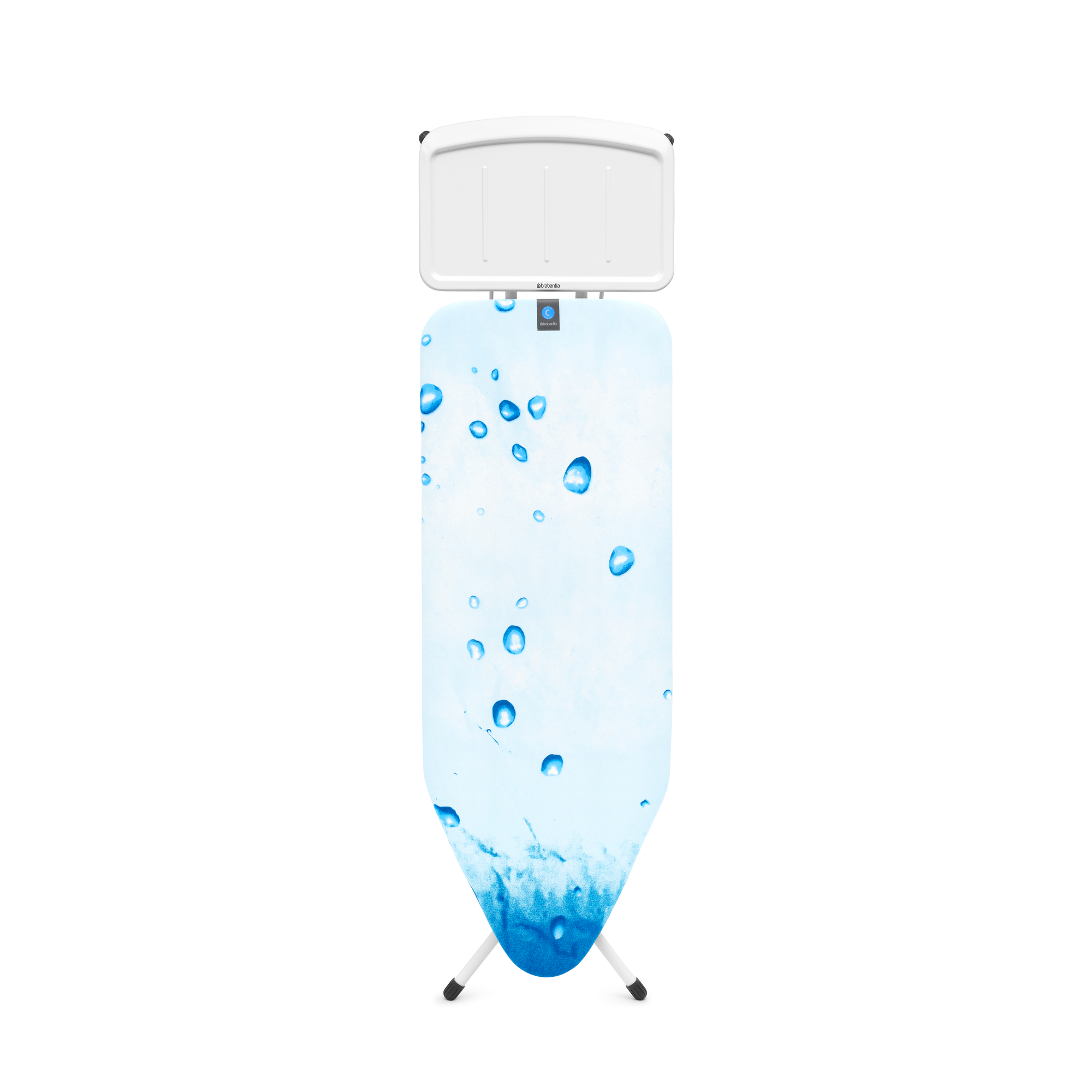 Brabantia Strijkplank C, 124x45 cm, solide stoomunithouder - Ice Water