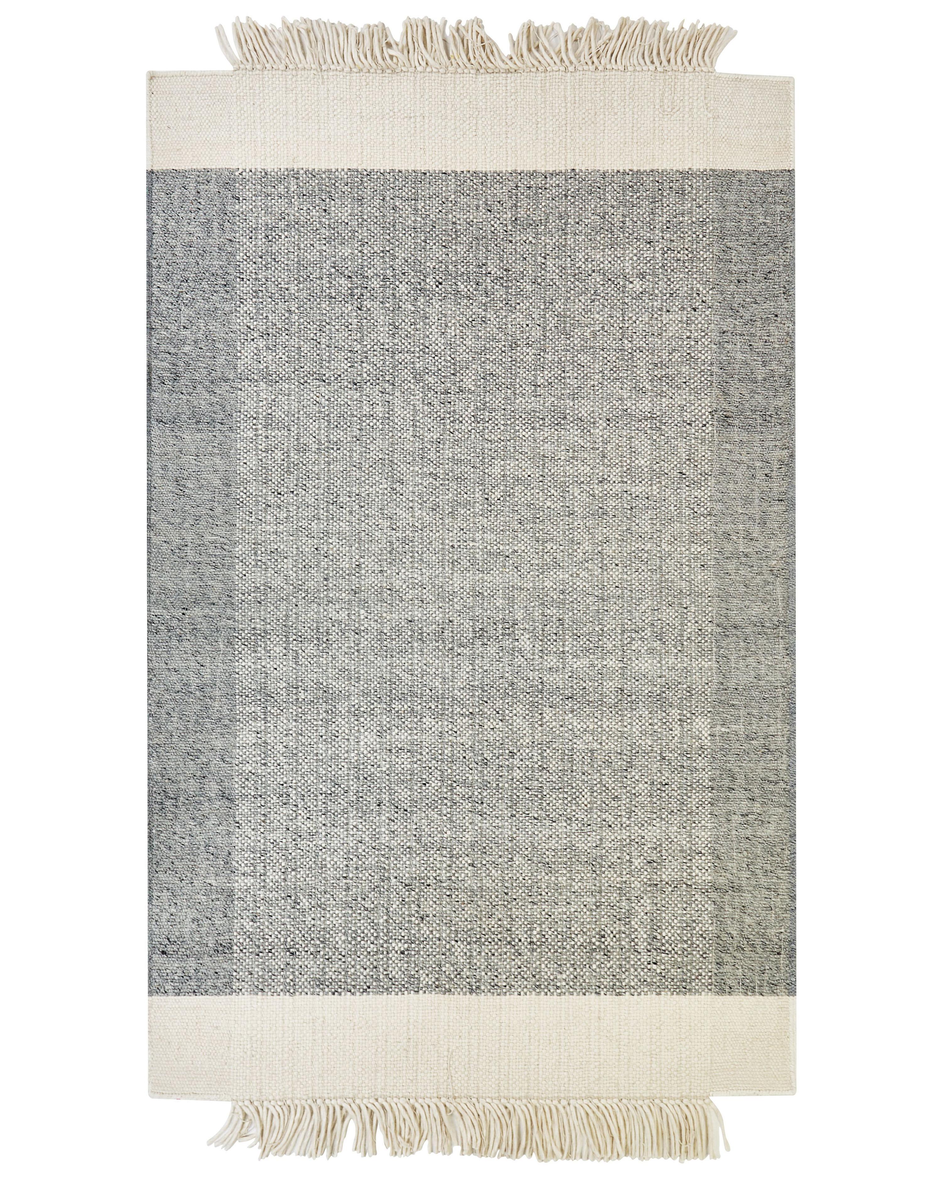 Rug TATLISU Grey 140 x 200 cm Wool