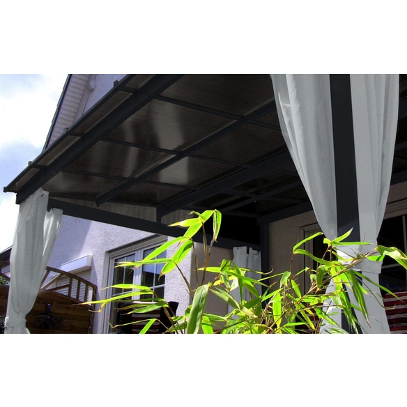 Überdachung »Überdachung«, Breite: 400 cm, Dach: Polycarbonat (PC), grau