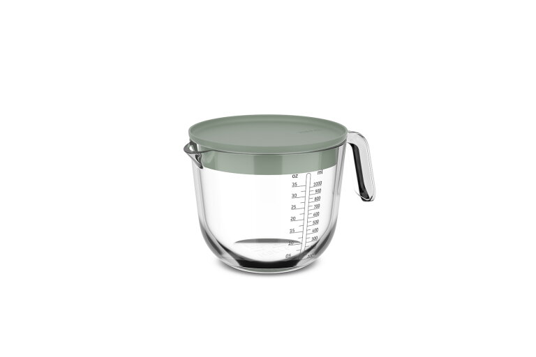glas maatbeker chef it 1000 ml met deksel - nordic sage