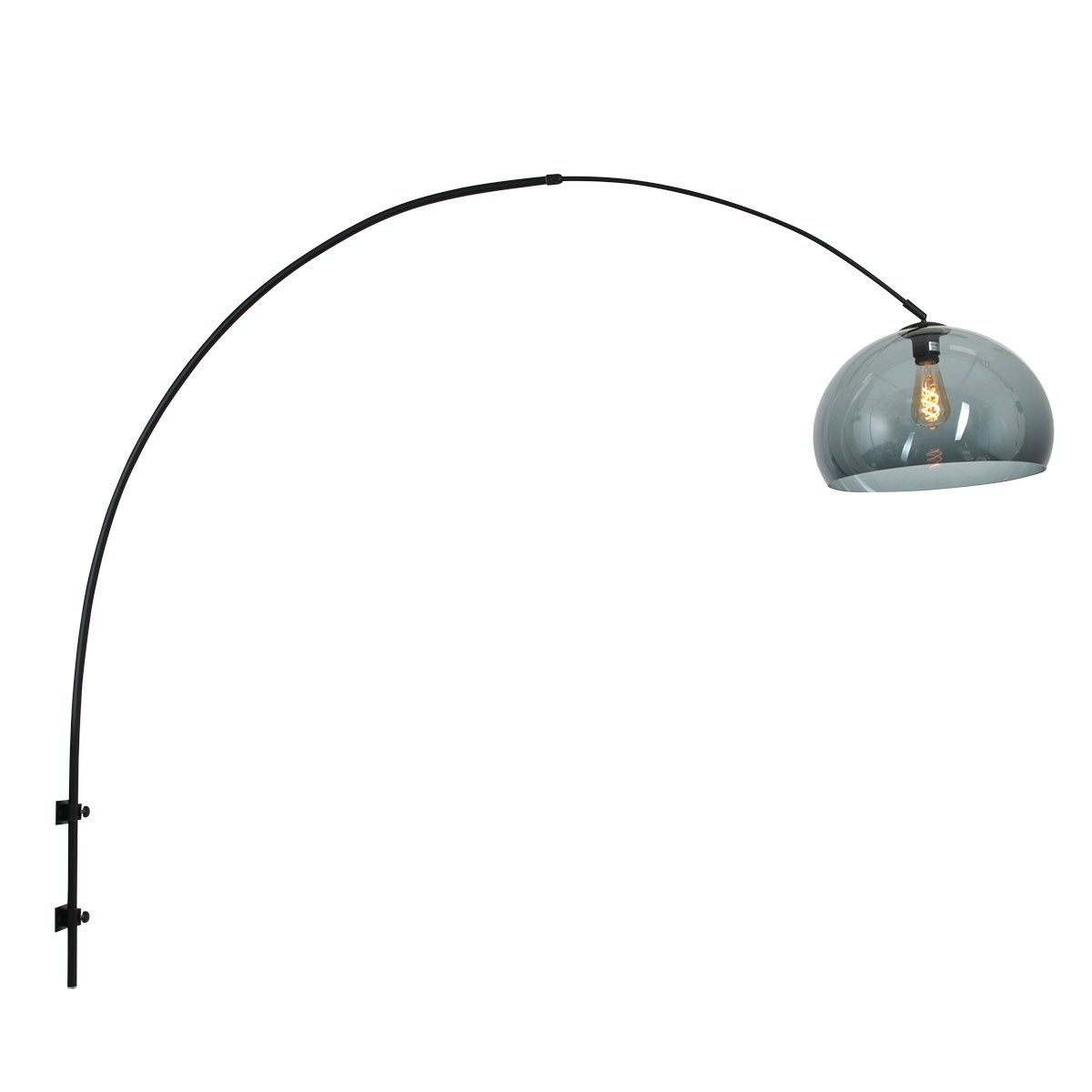 Steinhauer wandlamp Sparkled - 1 lichts - 180x 150 cm - zwart grijs