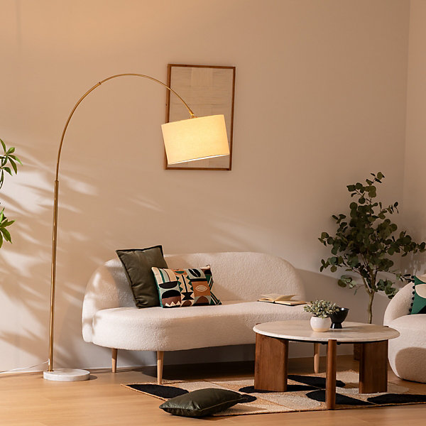 Lampadaire arche Tilio doré H195cm - Atmosphera