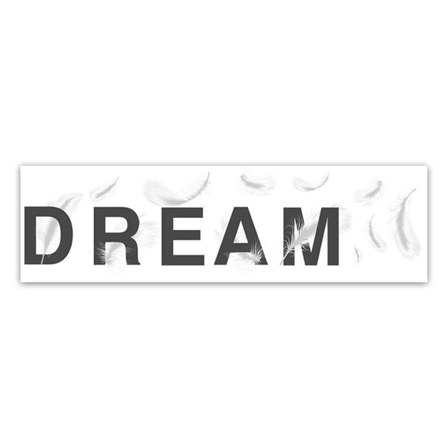 - Sticker moderne dream 70 x 20 cm blanc et noir
