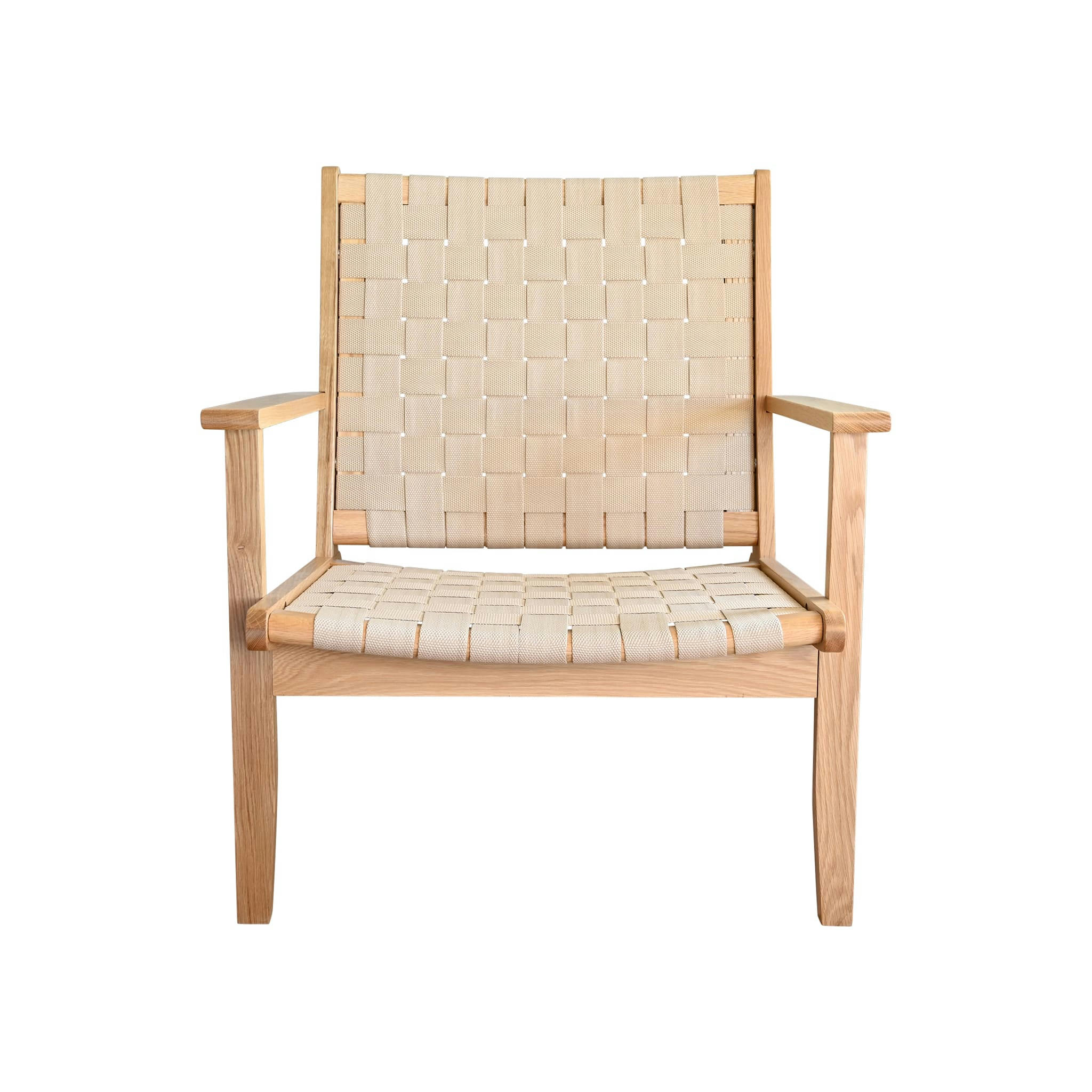 - Fauteuil lanières bois massif