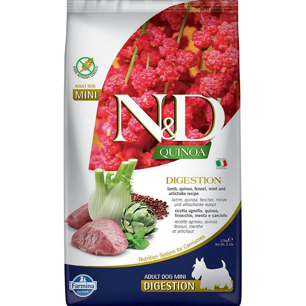 Farmina Quinoa Digestion Mini Lamb Dog Food 2.5kg