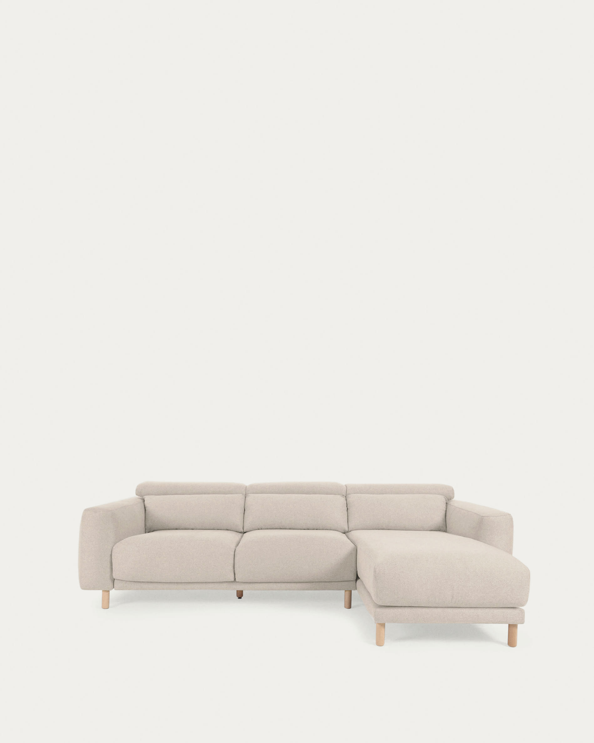 Sofá Singa 3 plazas con chaise longue derecho blanco 296 cm