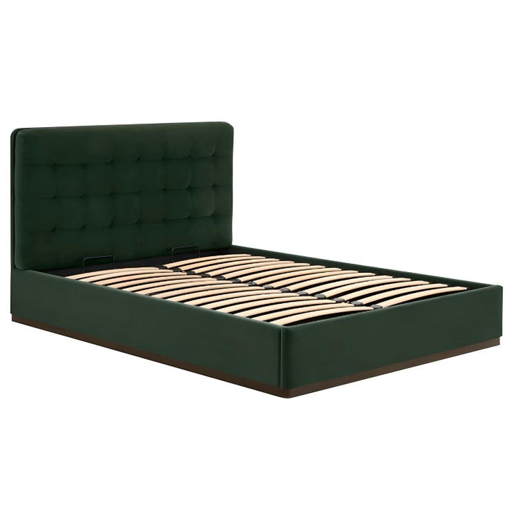 LAVELLE - Lit coffre   vert     180x200