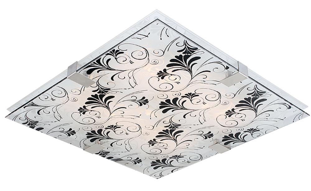 Plafonchromowany czarny kwadratowy 31cm VAGANTE 2xE27x40W IP20 Candellux