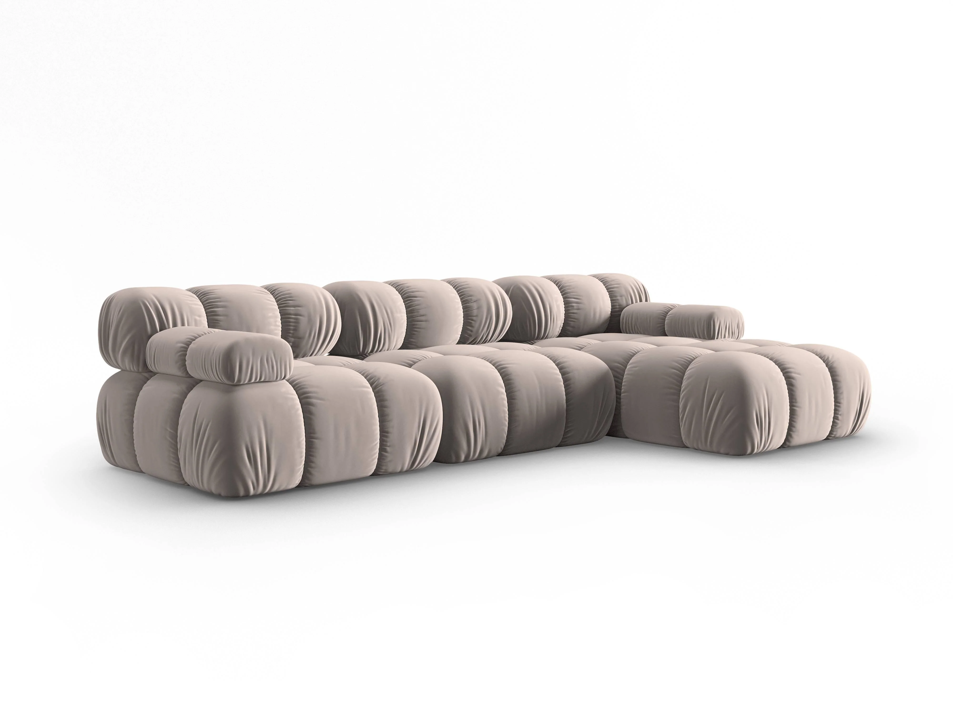 Modulaire-4-zitshoekbank Tropea rechts velvet