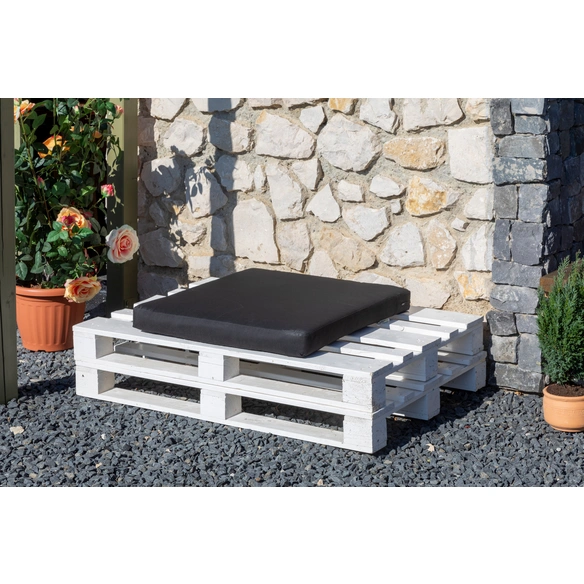 Loungekissen »Premium«, Anthrazit,70x70x8cm, Produktion Europa