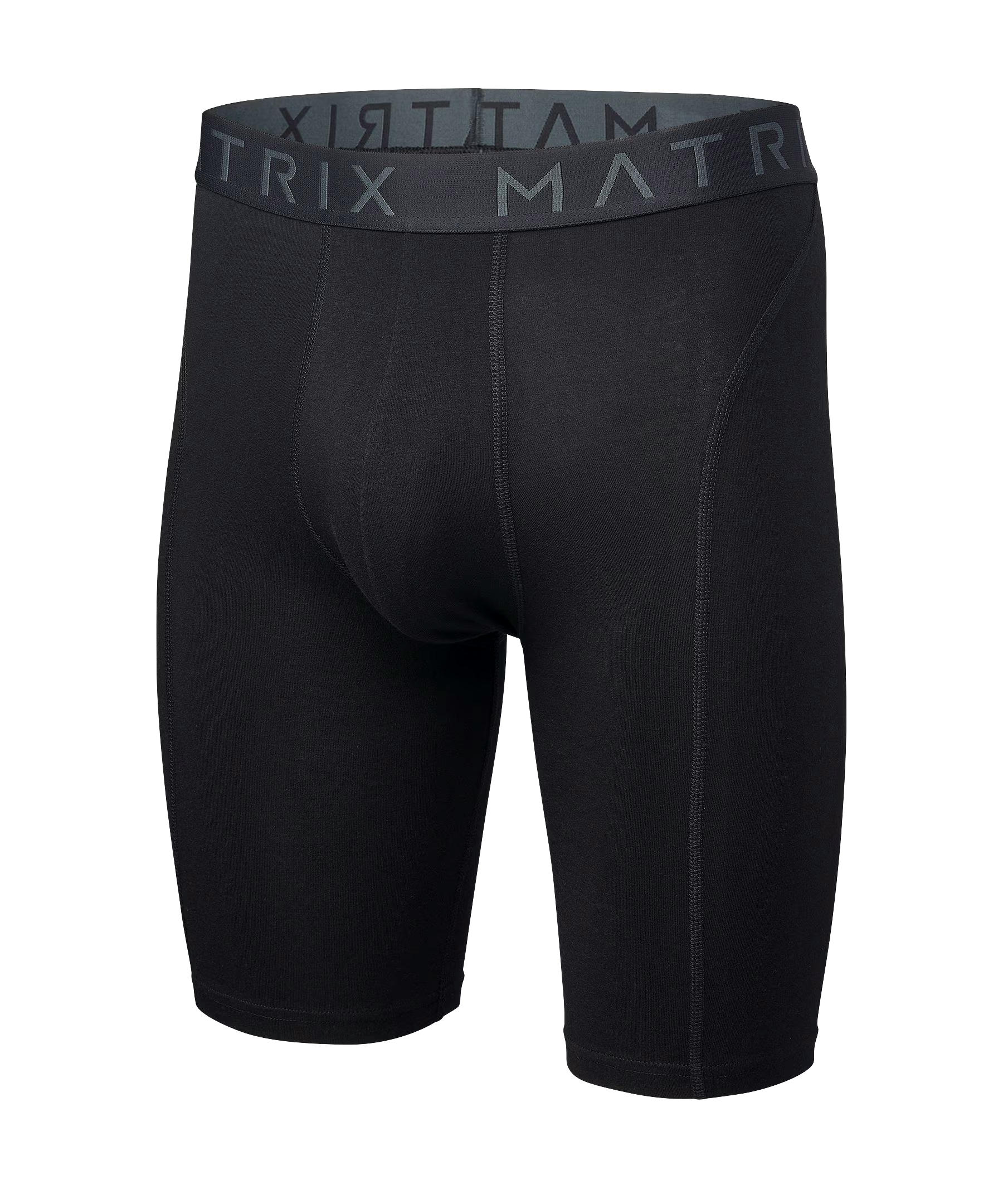 Matrix Men's 2 Pack Cotton Stretch Long Boxer Briefs Underwear