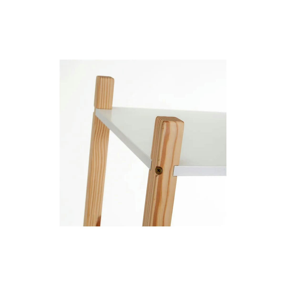 - Étagère chambre enfant 4 étages blanc et bois - 60x30x106.5cm