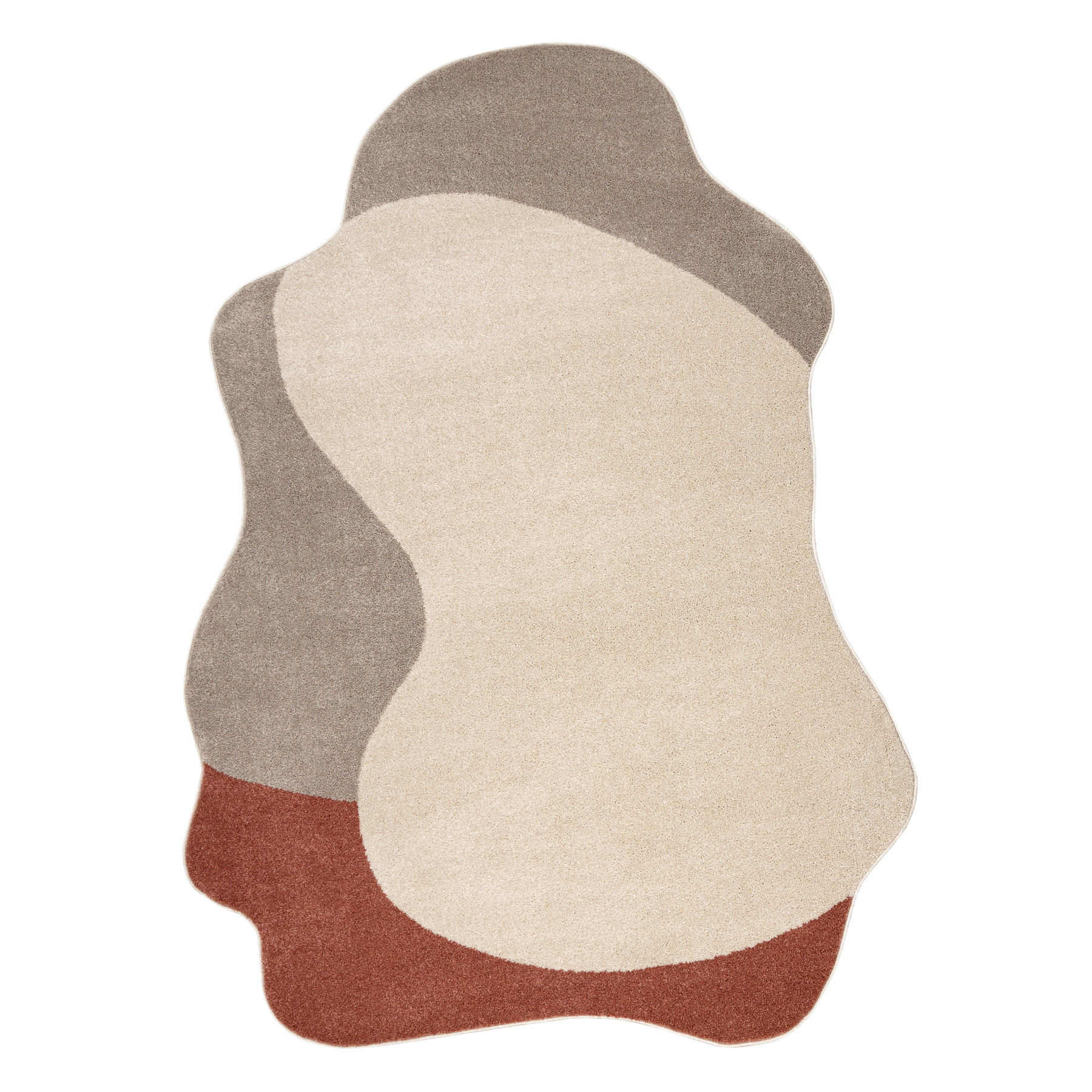Dywan FUSION 5710 krem / terakota Shape - Abstrakcja, 160x220 cm