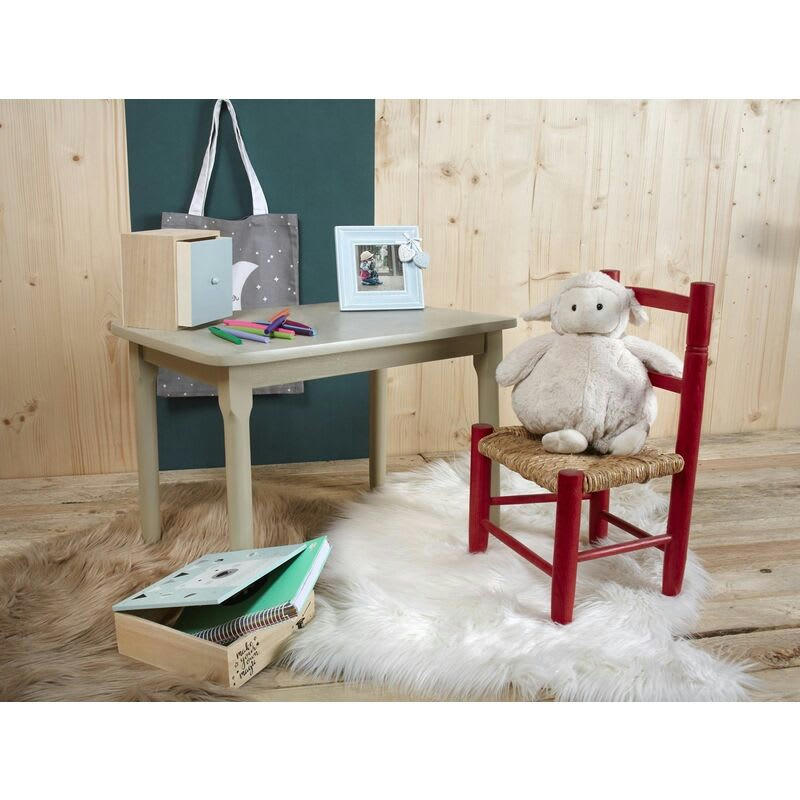 - Jeté en fausse fourrure ivoire