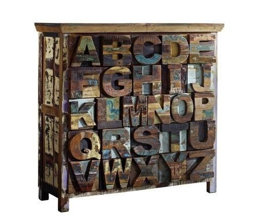 ABC SPIRIT Komoda #70 Drewno z Odzysku Lakier 110x40x105 cm