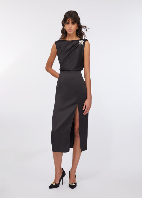 Abito midi elegante in raso
