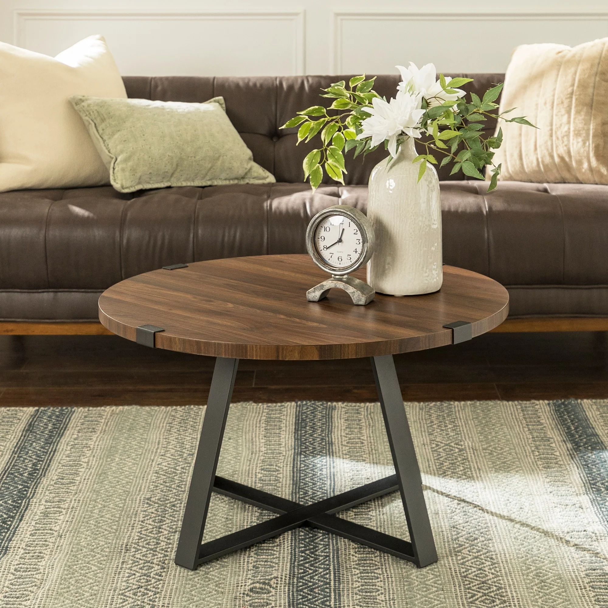 Middlebrook Designs Barnett Round Metal Wrap Coffee Table