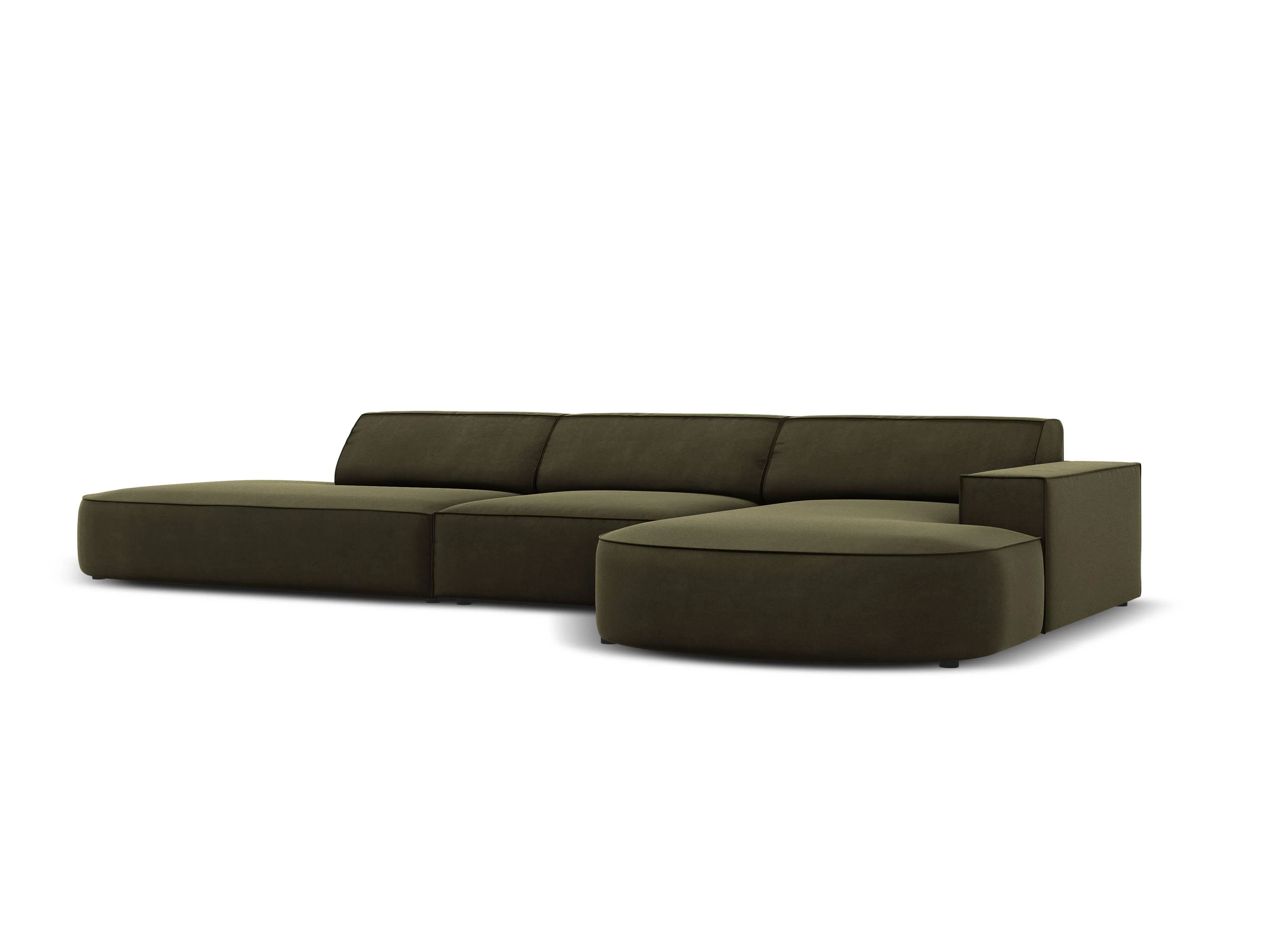 5-zits hoekbank Jodie velvet Chaise Longue rechts