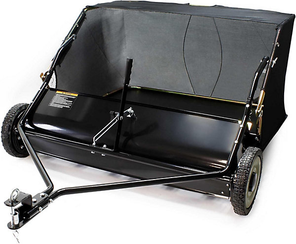 Balai ramasseur 1725 x 1035 x 585 mm Largeur de 96 cm capacité 340 l avec Roues en caoutchouc Balayeuse ramasseuse