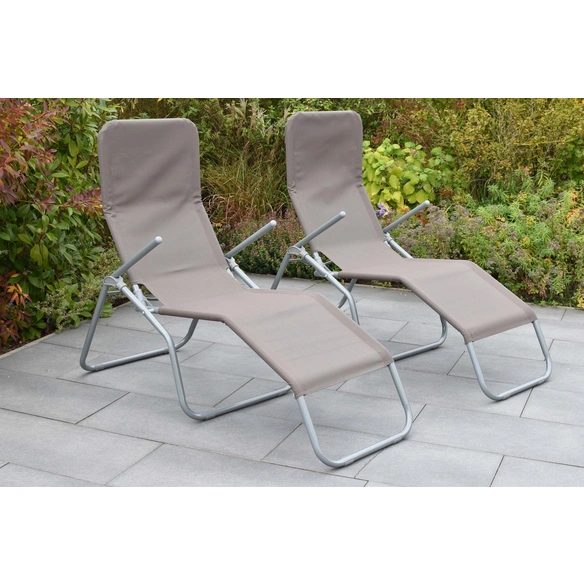 Gartenliege, Wellnessliege XXL, LxB: 154 x 67 cm