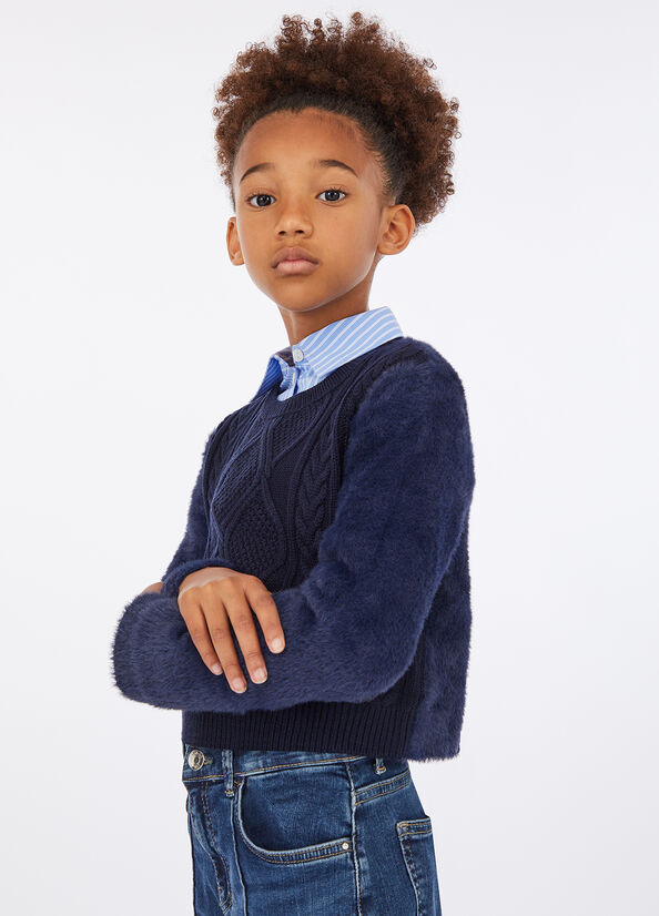 Pullover con maniche soft