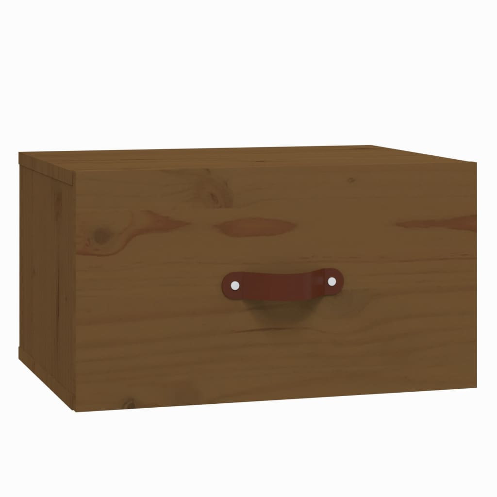Szafka Nocna Wisząca Brąz Komoda Stolik Nocny Do Sypialni 40x29.5x22 cm