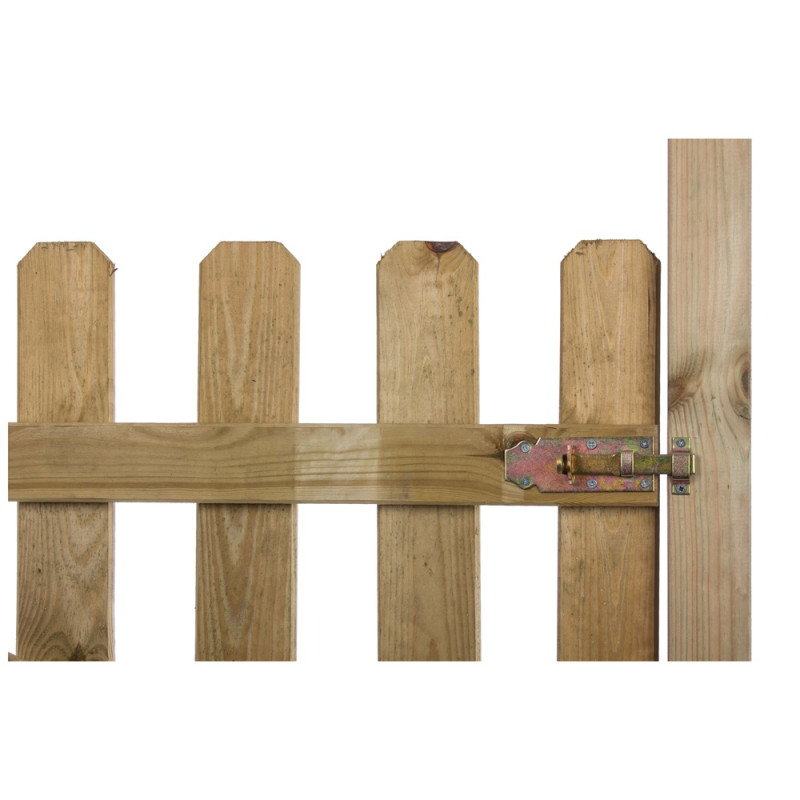 Verrou à coulisse avec porte-cadenas en acier zingué 120 x 55 mm TEKNIBOX