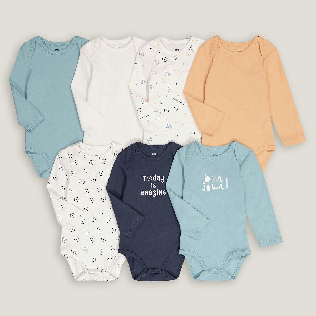 Lot de 7 bodies manches longues