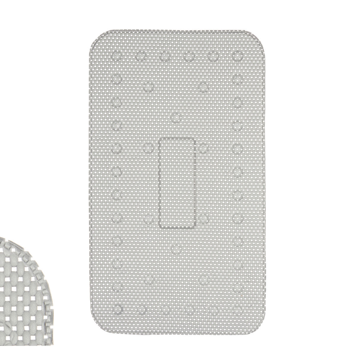 Tapete wc antiderrapante cinza 40x69cm