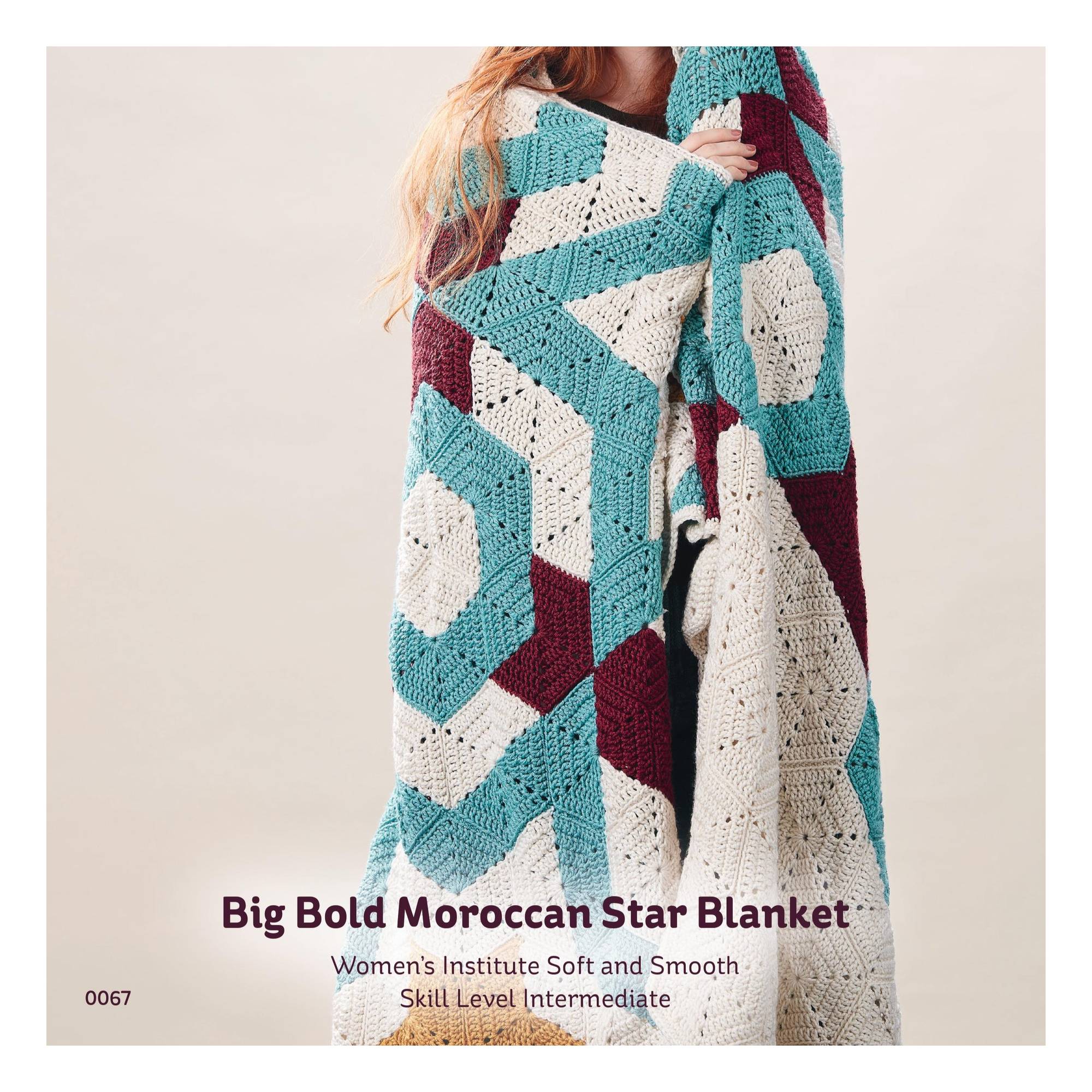 Knitcraft Big Bold Moroccan Star Blanket Digital Pattern 0067