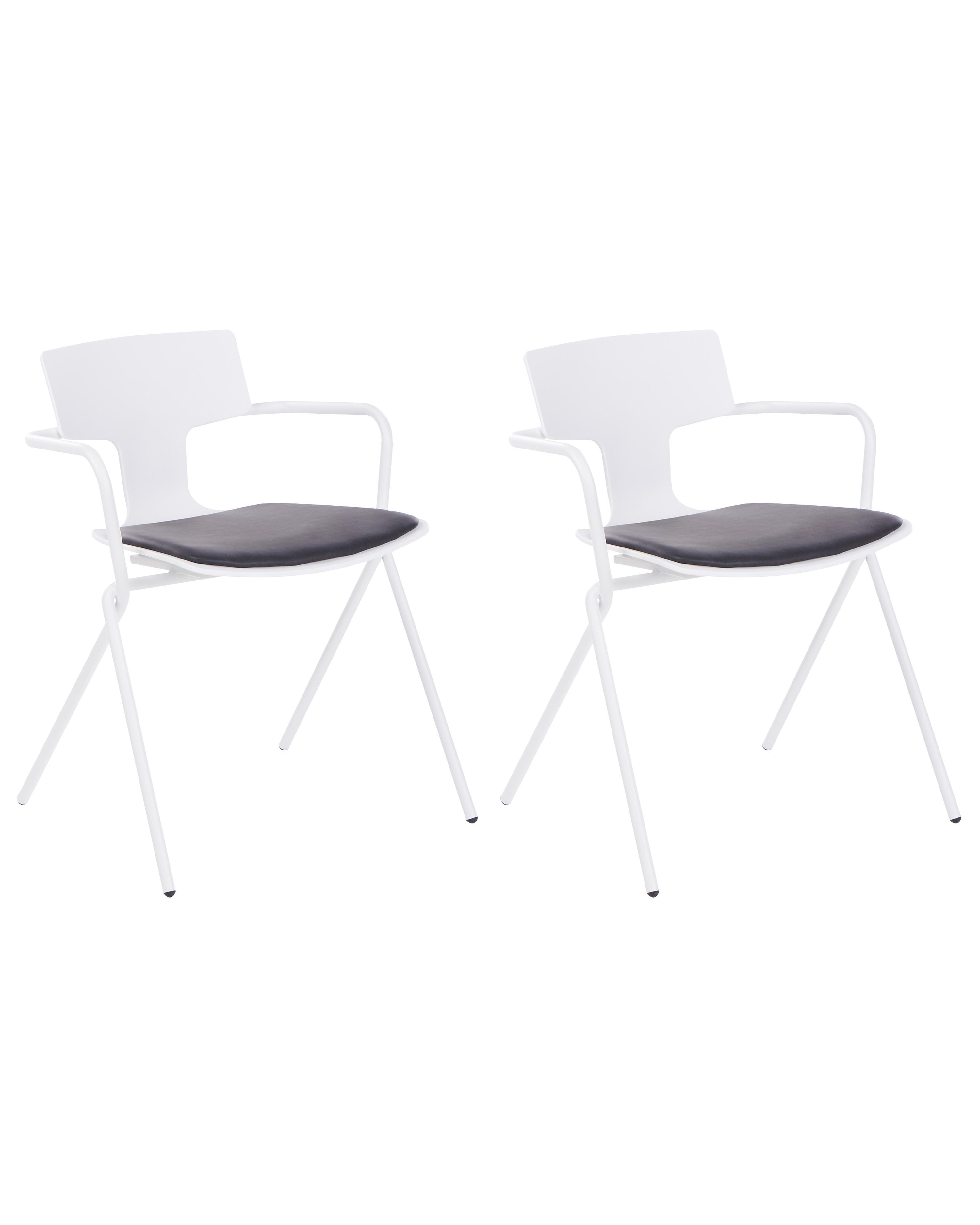 Set of 2 Conference Chairs MANSON Black/ White