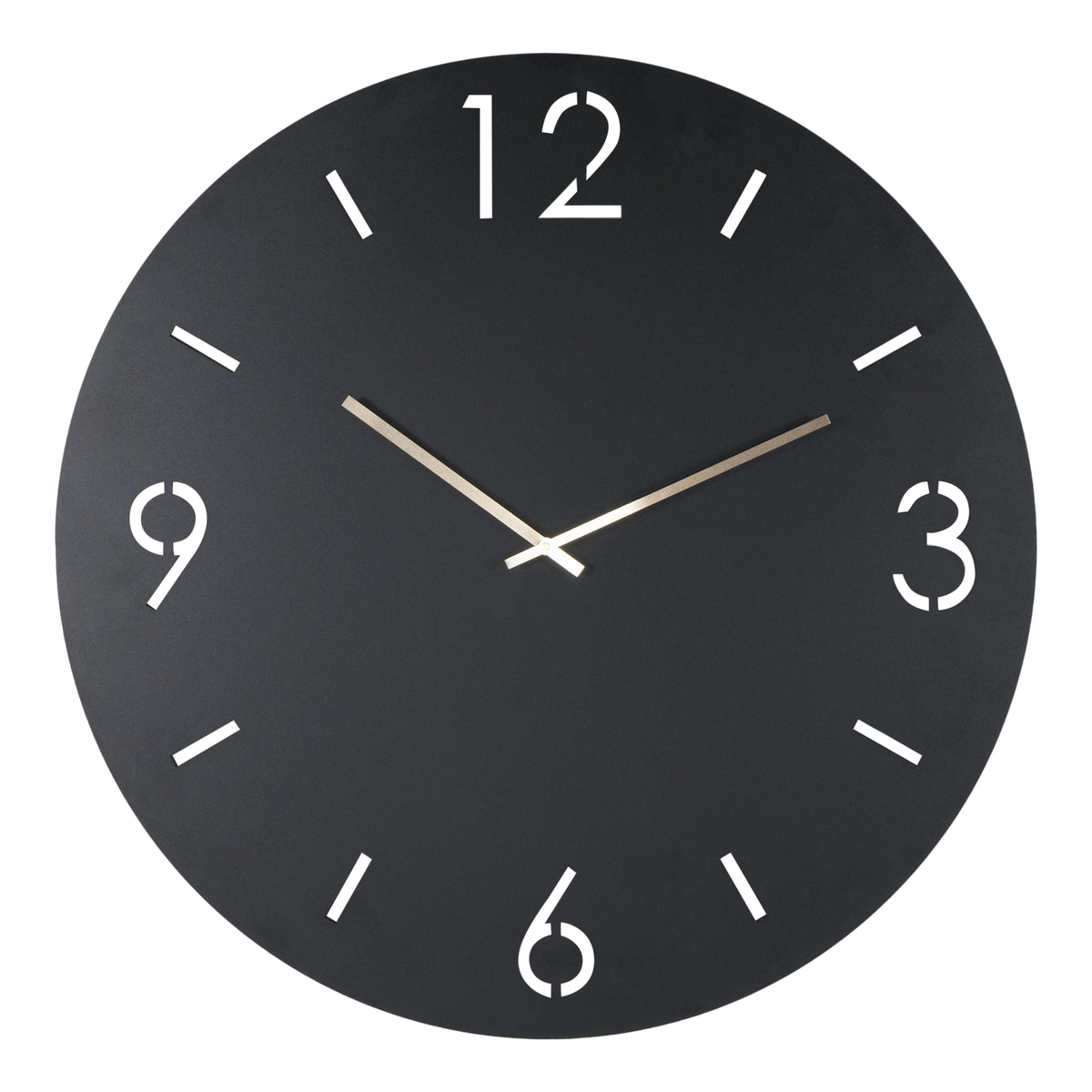 Spinder Design klok Time Ø 80 - Zwart