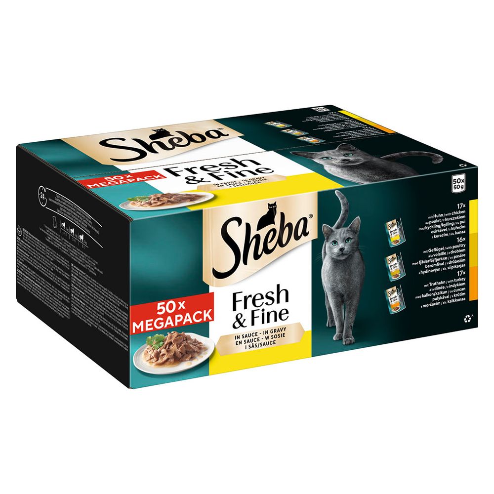 Sheba Fresh Choice Mini Pouches Multipack 50 x 50g